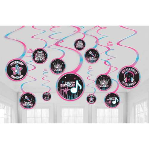 TikTok Hanging Swirl Decorations - Click Image to Close